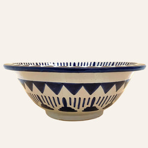 lavabo árabe granadino azul perfil