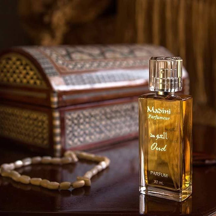 Oud MADINI Arabische parfummand + stuk zeep