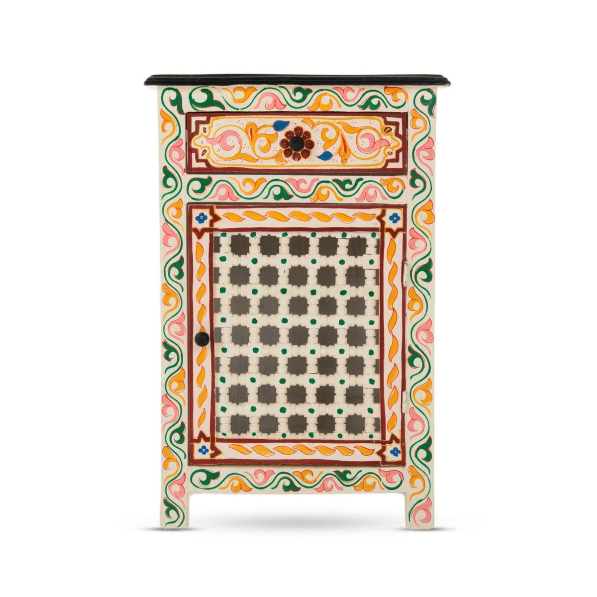 Mesita de noche árabe beige musharabi