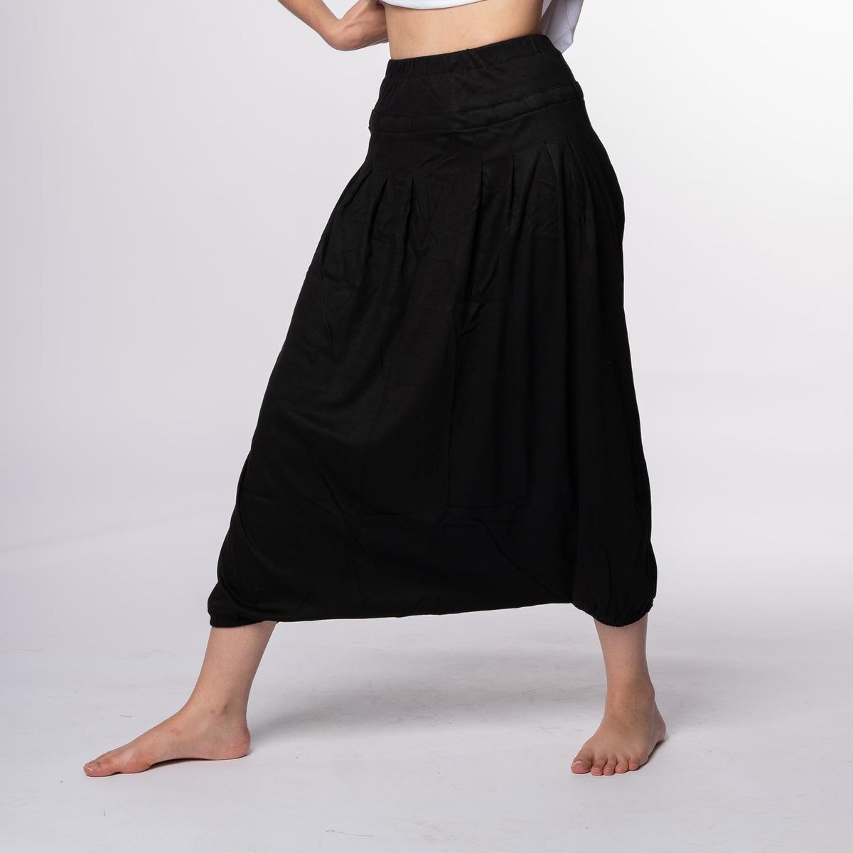 Pantalón bombacho unisex negro T