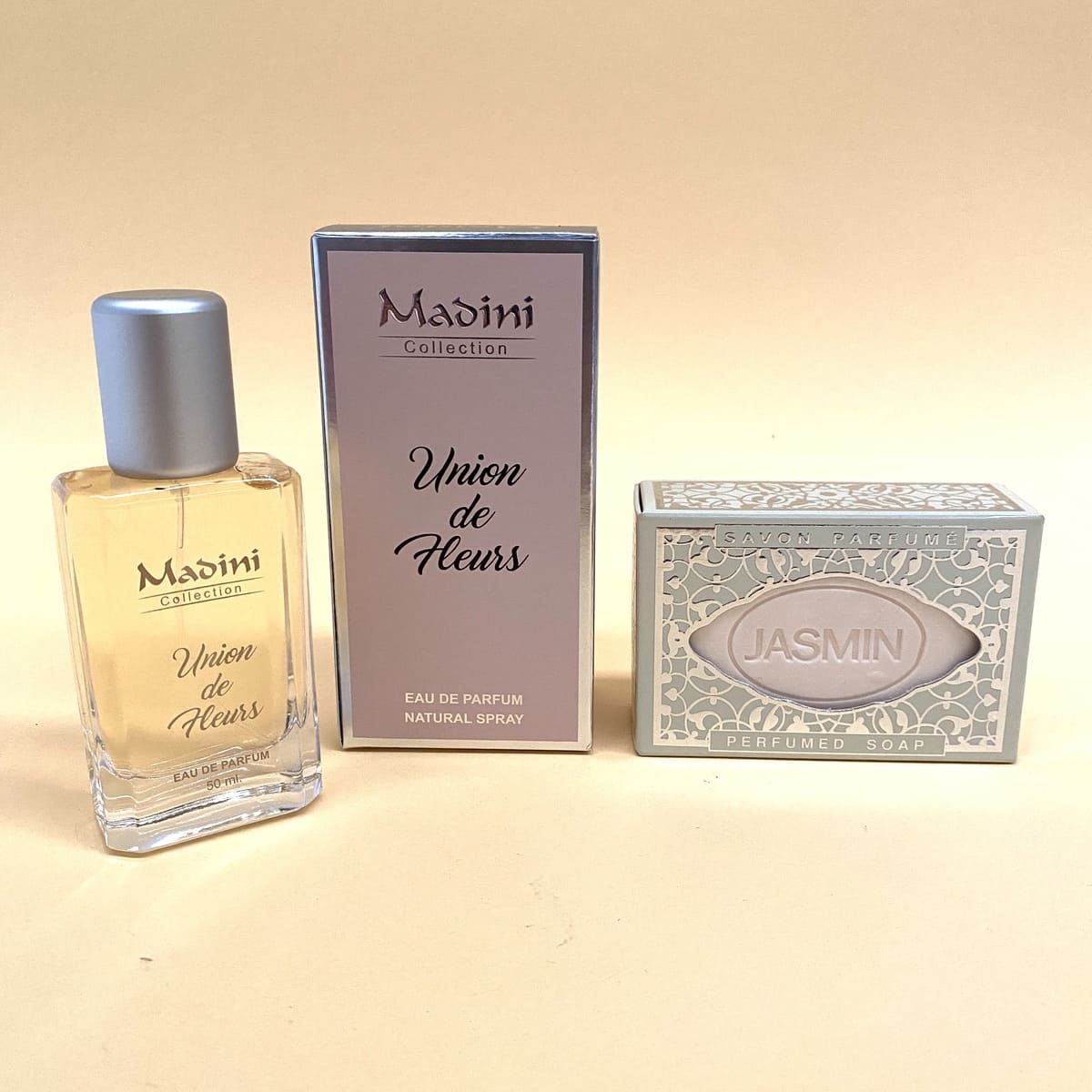 MADINI Union de Fleurs vrouwelijk Arabisch parfummandje + Zeep