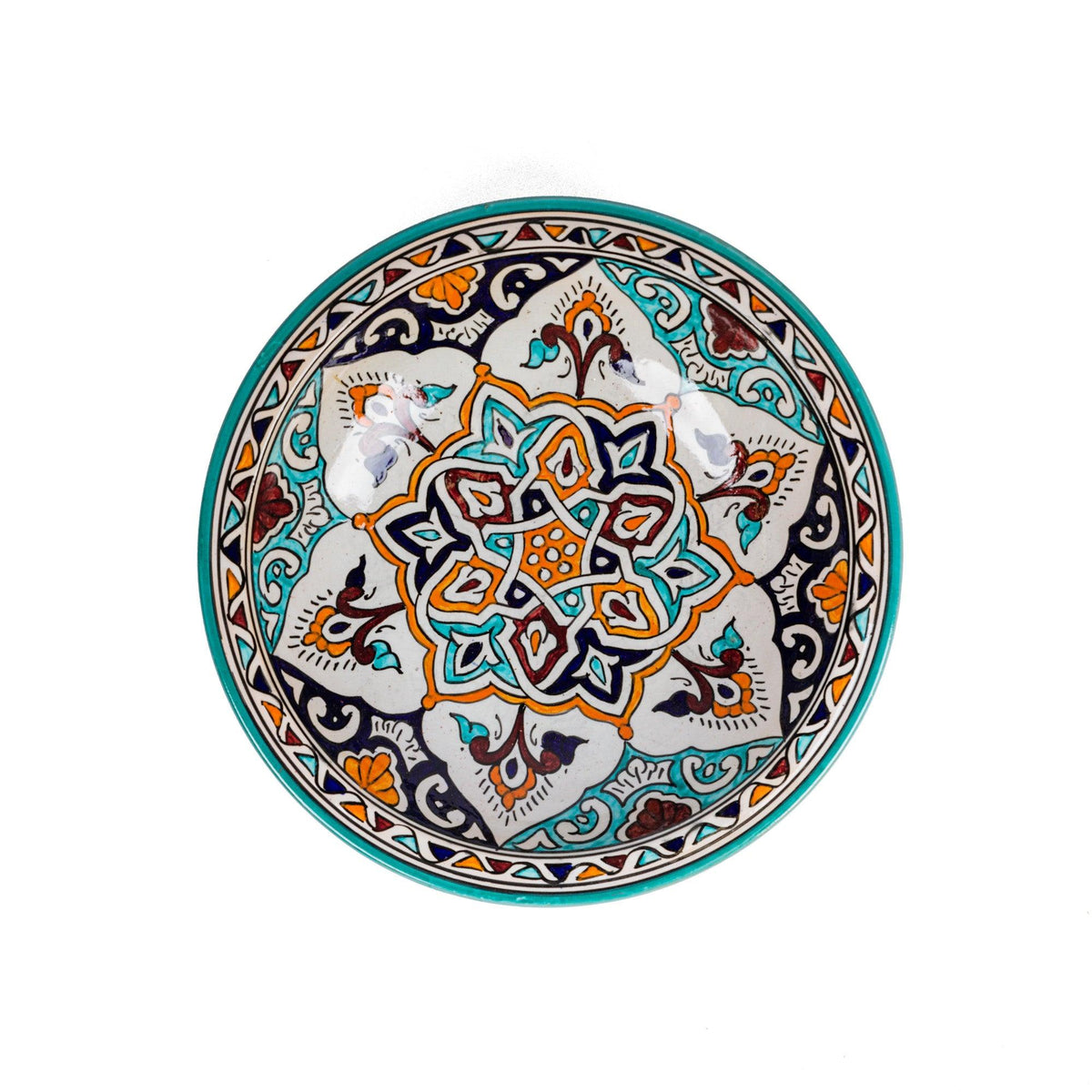 Plato árabe de cerámica de Fez 3 tamaños