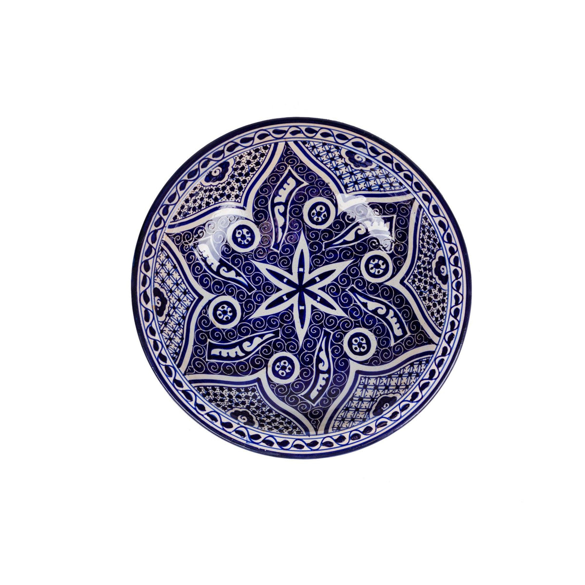 Plato árabe de cerámica de Fez 3 tamaños