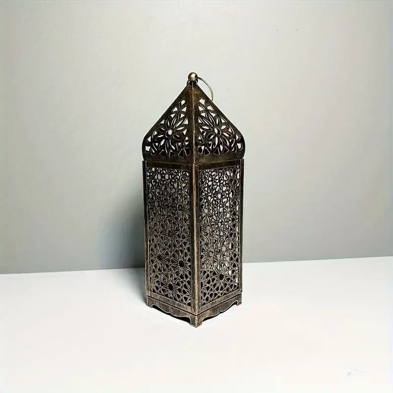 Moderne Arabische metalen kaarsenhouder Islam-stijl 30x9x9