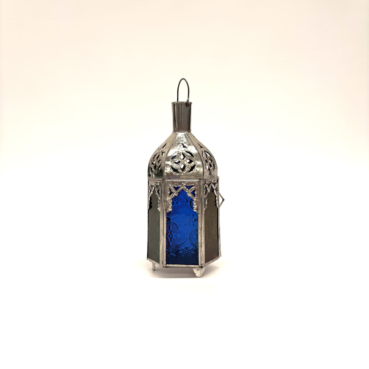 portavelas árabe plateado mc 20x9cm