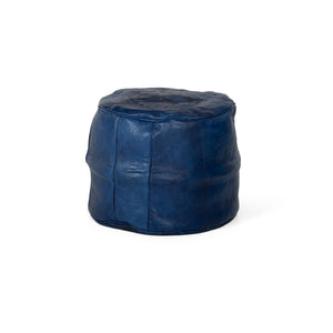 Puff árabe de cuero taburete alto