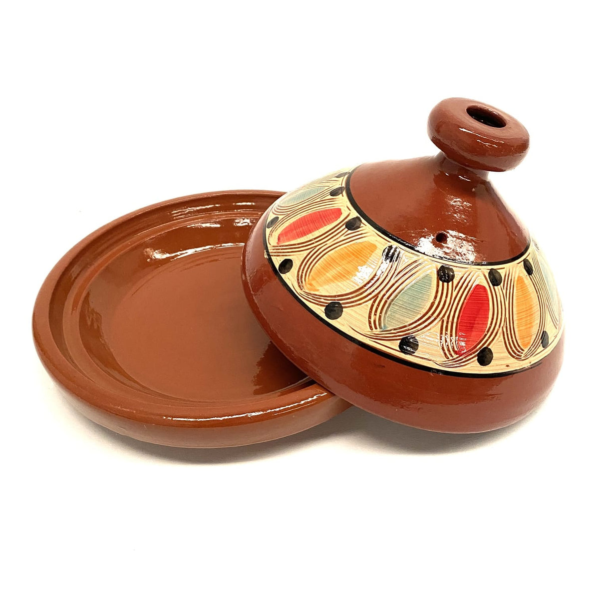 Tagine bereber esmaltado pintado 32cm