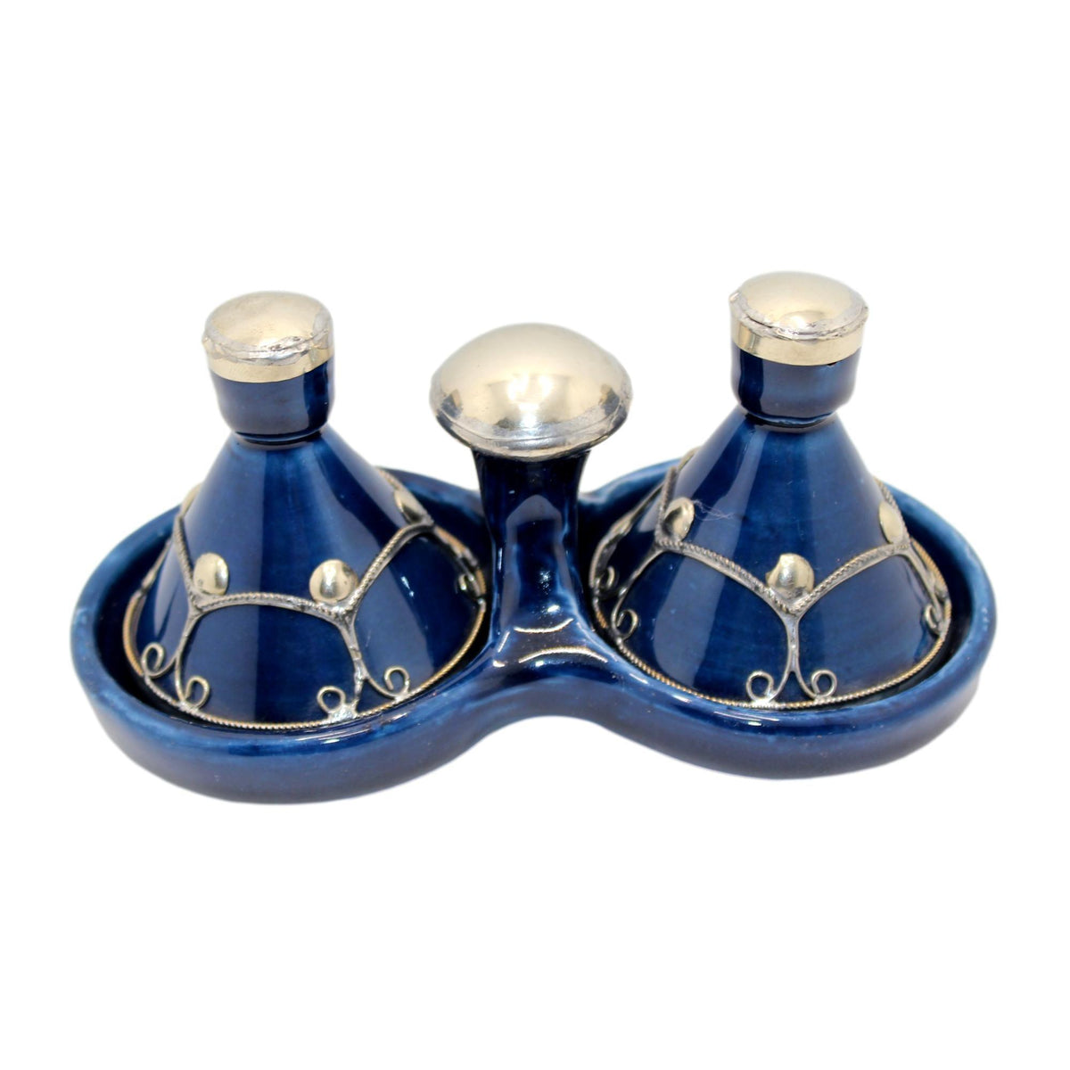 Tajín especiero árabe de cerámica doble - 4 colores