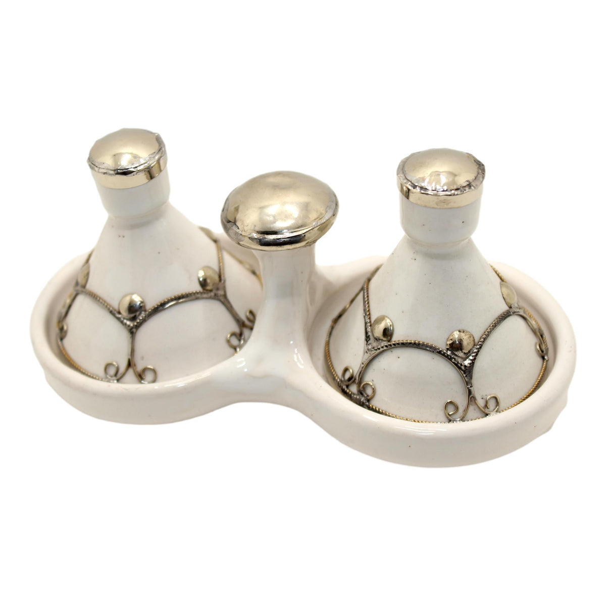 Tajín especiero árabe de cerámica doble - 4 colores