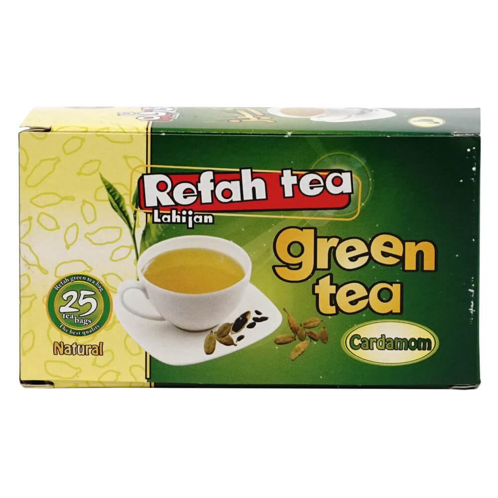 Té verde con cardamomo natural en bolsitas