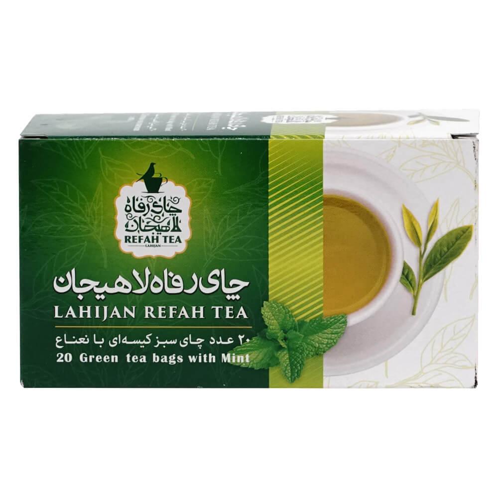 Té verde con menta natural en bolsitas